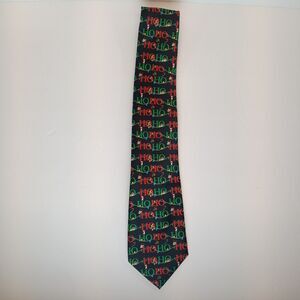 Nut Cracker Festive Ties Christmas Themed Ho Ho Ho Lights Gift Snowman Cane 58x4